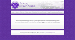 Desktop Screenshot of ancoraquartet.com